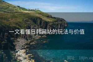 一文看懂日韩网站的玩法与价值