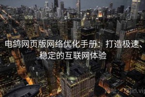 电鸽网页版网络优化手册：打造极速、稳定的互联网体验