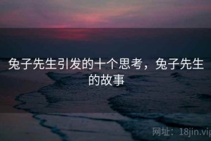 兔子先生引发的十个思考，兔子先生的故事